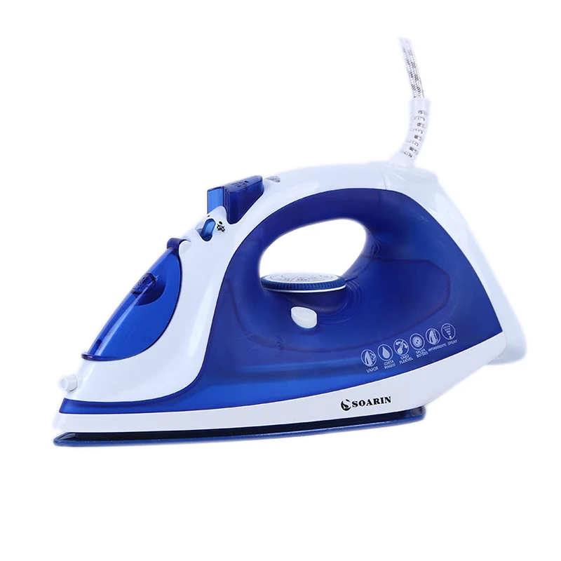 

Electric Teflon Steam Iron Ceramic Clothes Iron Adjustable Handheld Iron Steamer Mechanical Timer Control Irons Steam Ferro