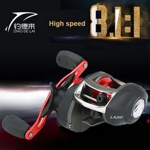 Новая FDDL 8,1: 1 высокоскоростная прямая Катушка для спиннинга Магнитная Тормозная катушка baitcasing левая/правая Рыболовная катушка 8 кг drag 12+ 1BB Рыболовные катушки LB