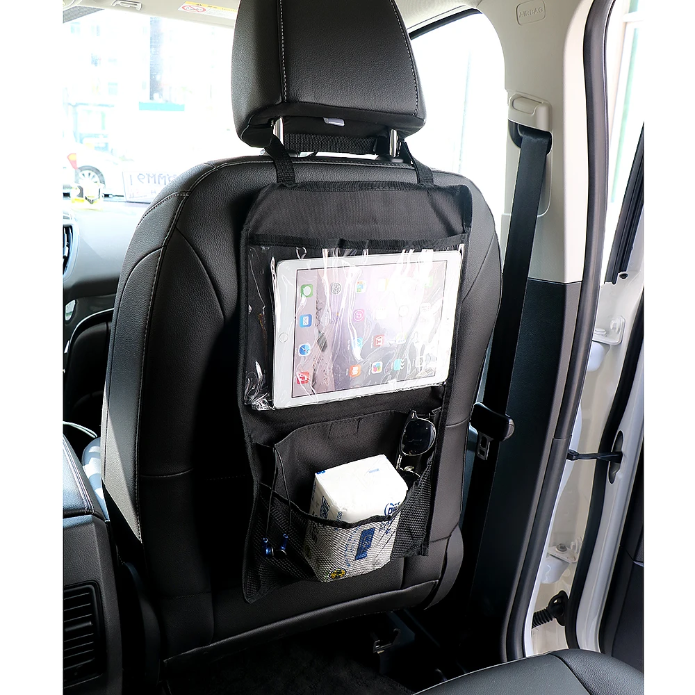 YOSOLO Stowing Tidying Car Seat Back Organizer Multi-use Tablet Stand Book Phone Holder Storage Bag Car-styling Foldable Bags