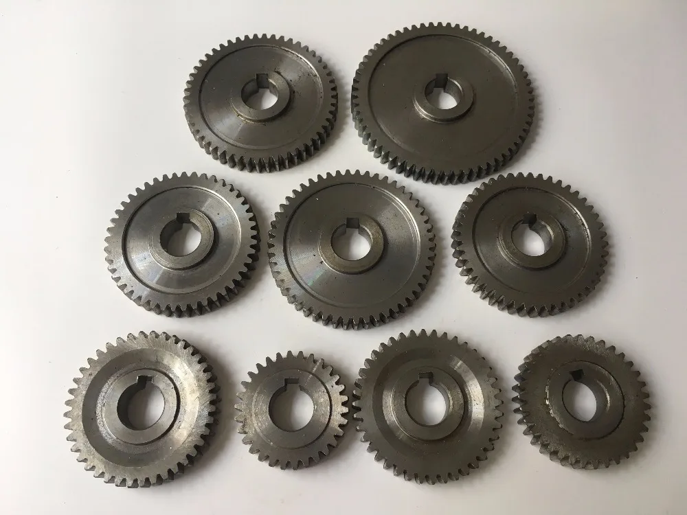 2021 0618 Mini Lathe Gears , Metal Cutting Machine Gears , Lathe Gears