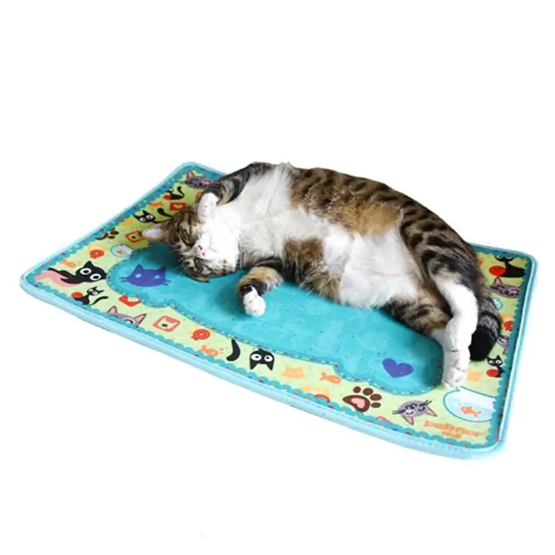 Cute Cartoon Pet Dog Cat Feeding Mat Pad Pet Dish Bowl Food Water Feed