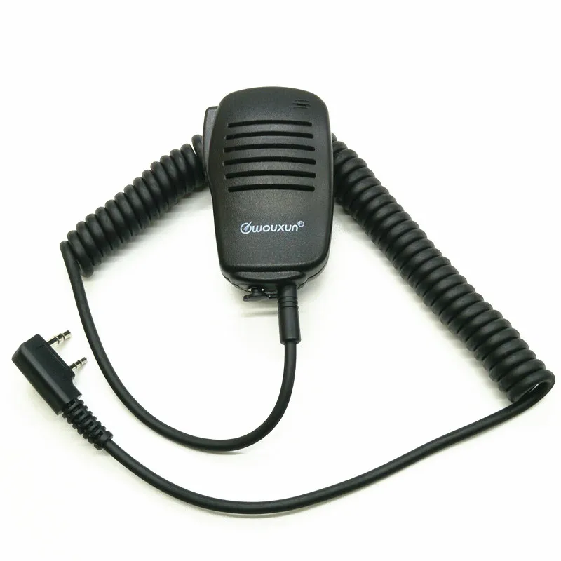 OPPXUN Walkie Talkie PTT Speaker Mic Microphone For TK2107 TK3107 TK278 BAOFENG UV-5R UV-82 Puxing PX-888K Wouxun KG-UVD1P TYT
