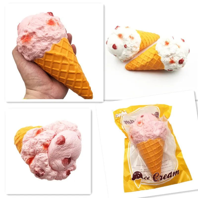 

Squishy Ice Cream Slow Rising Jumbo Popsicle Kawaii Wholesale Squishies Food Toys For Home Decoration Squeeze Toys For Kids