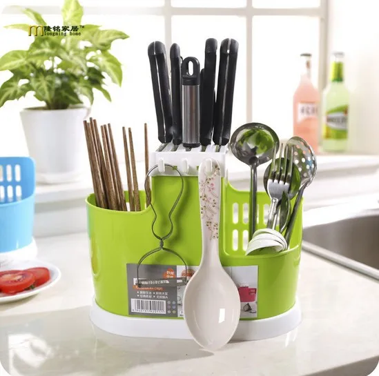 1PC LONGMING HOME Multi Function Kitchen Draining Cooking Tool Storage