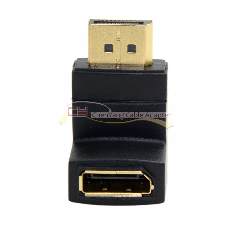 Zihan вниз под углом 90 градусов DisplayPort Male to DisplayPort Female удлинитель