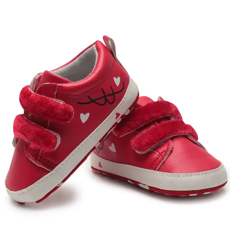 Bebes Crib Shoes Pu Leather Soft Sole Booties Baby Shoes Newborn