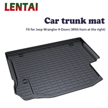 EALEN rear trunk Cargo mat For Jeep Wrangler JK 2011-2017 4-Doors horn on the right side Waterproof Anti-slip Mat accessories anti vib buffer right side for wacker bs60 2