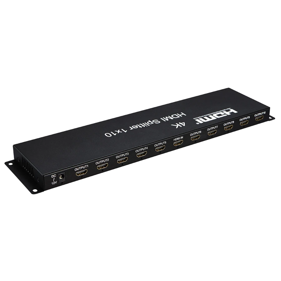2019 Новый HDMI сплиттер 1x10 Сплит 4K x 2K 1 вход 10 Выход 1080p Аудио видео преобразователь