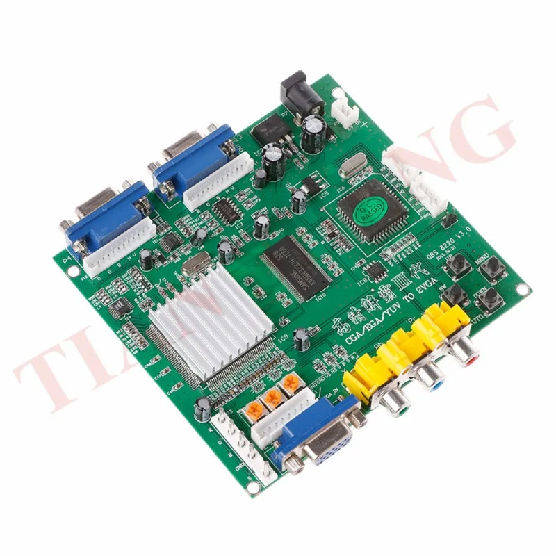 Arcade-Game-RGB-CGA-EGA-YUV-To-Dual-VGA-HD-Video-Converter-Adapter-Board-GBS-8220