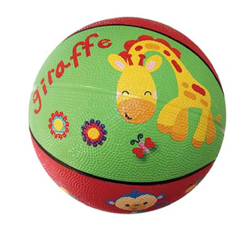 Надувные игрушечные шары, Детские забавные спортивные баскетбольные игры с мультяшным животным прыгающим пляжным мячом, детские развивающие игрушки - Цвет: 002