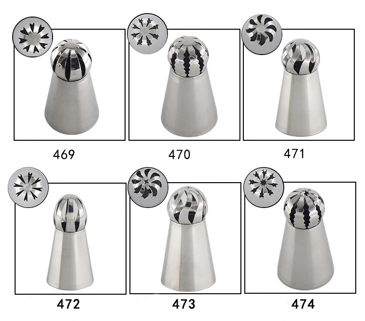 1 шт. факел из нержавеющей стали цветок рот насадки для крема Россия ...