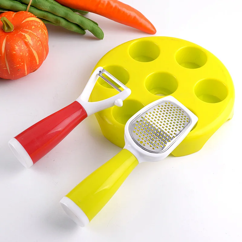 8PCS/Set Fruits Vegetables Tableware Kitchenware Heat Resistant Silicone Stainless Steel Dinner Kitchen Dining Bar Cooking Tools