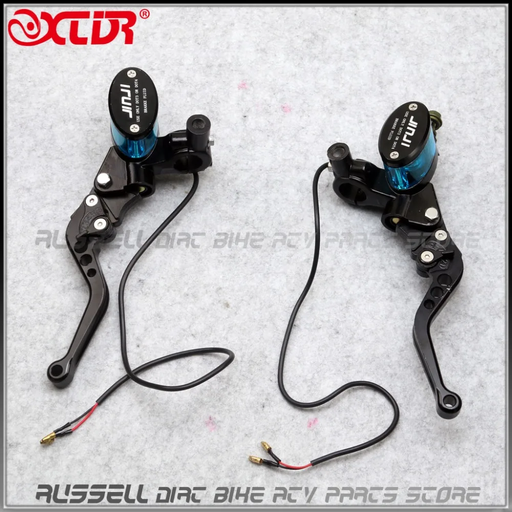 

Universal Motorcycle Hydraulic Brake Clutch Master Cylinder Reservoir Lever Switch Cable