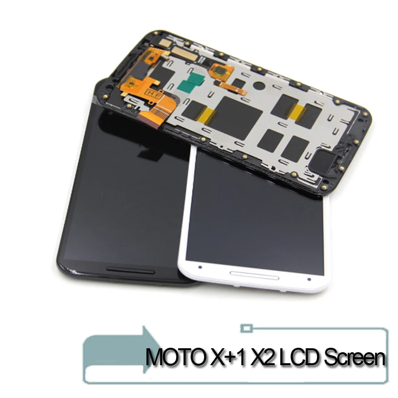 

For Motorola MOTO X2 Xt1092 Xt1095 Xt1097 LCD Display Touch Screen Digiziter with Bezel Frame Assembly White Black