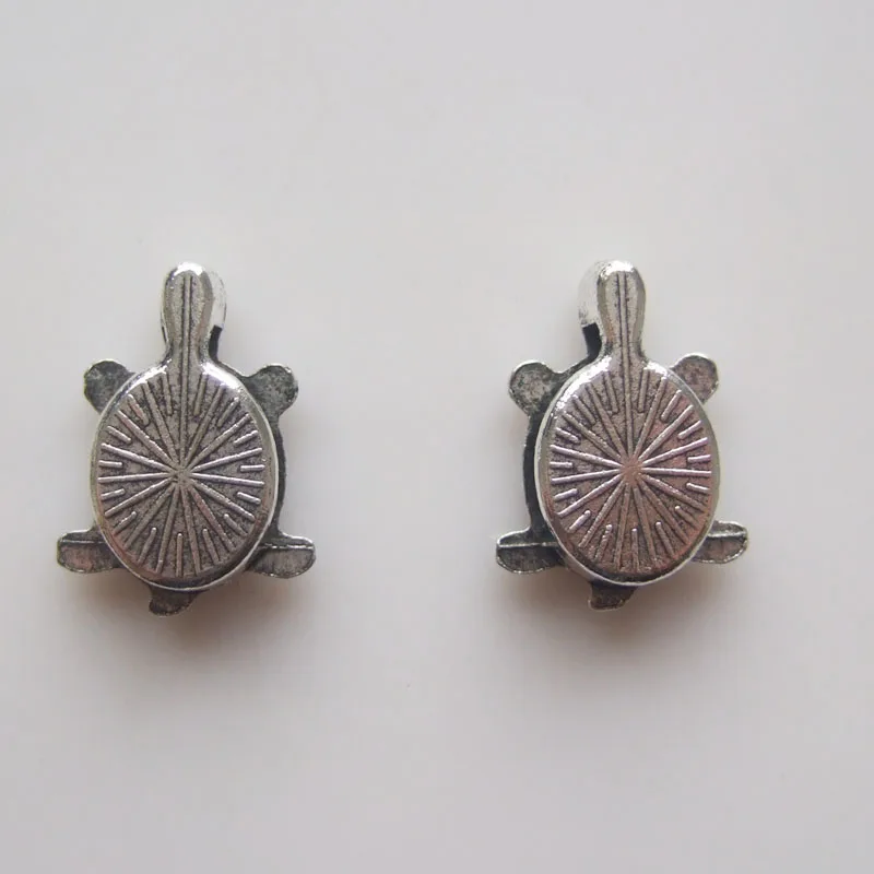 5//10 x Tibetan Silver Flower Bead Slider Spacers For 10*2mm Flat Leather Cord