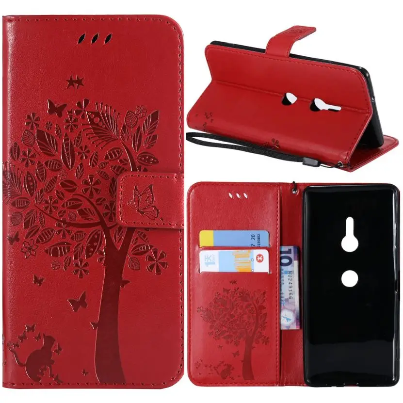 Однотонный чехол с изображением дерева для Sony C5 E4 E5 E6 L1 L2 M2 M4 Aqua M5 XA3 XA2 XA1 XA Ultra 2016 X