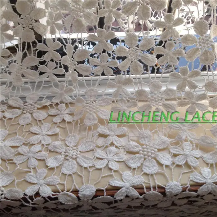 

Free Shipping 2019 New Raw Cotton Water Soluble Hollow Embroidery Lace Blouse Leisure Clothing Cloth Fabric Soft Close Skin