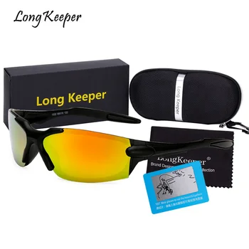 

Long Keeper Fashion Brand Sun Glasses for Men Polarized Reduce Glare Lens Sun Glasses Goggles UV400 Protect Eyewears With Box
