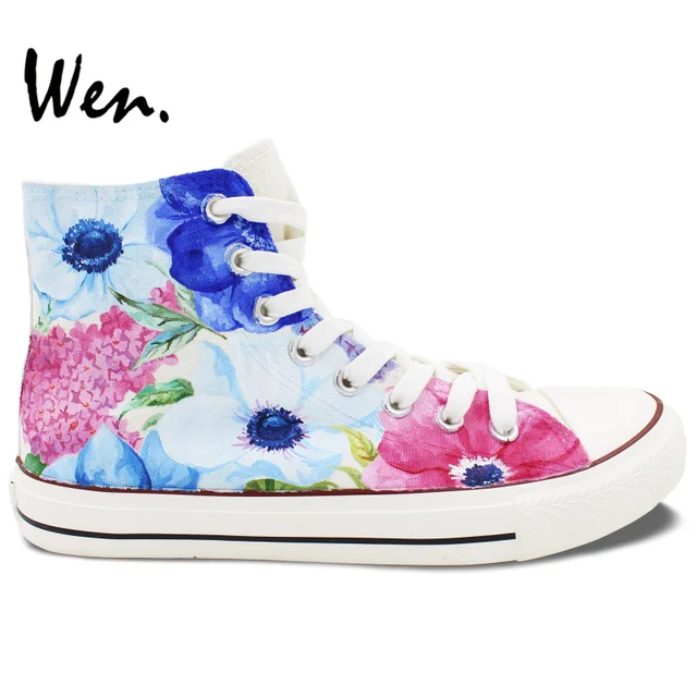 womens Skateboarding Shoes Canvas watercolor painting flowers Sport Sneaker womens Skateboarding Shoes Canvas watercolor painting flowers Sport Sneaker