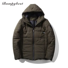 Bumpybeast Fashion black Parka 5XL Jacket Men 2017 Brand New Hooded Casual Mens Winter Jacket Windbreaker Thick Warm Coats H26