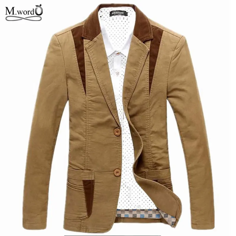 

Mwxsd Brand mens casual blazer suit men cotton blazer cultivating mens leisure blazer suits tide blazer big Asian size M-6XL