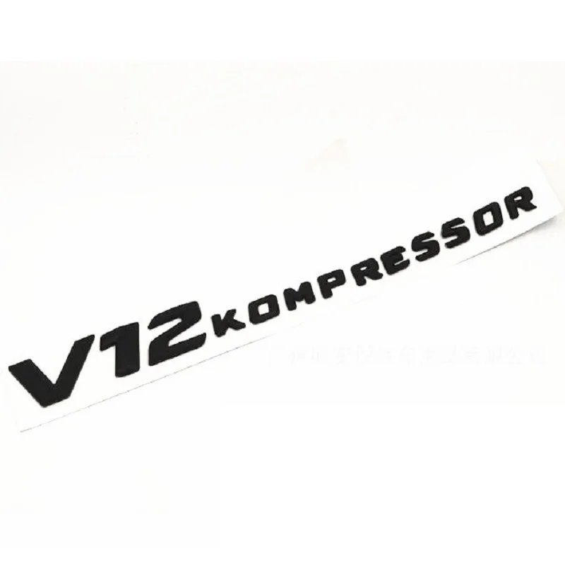 V12 компрессор эмблема багажник автомобиля сзади буквы знак подходит для Mercedes Benz