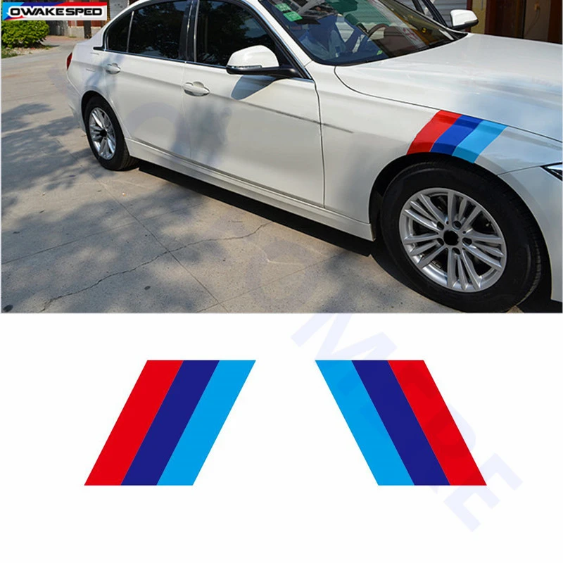 Buy 2pcs ///Sport Flag Vinyl Decal Car Fender Sticker