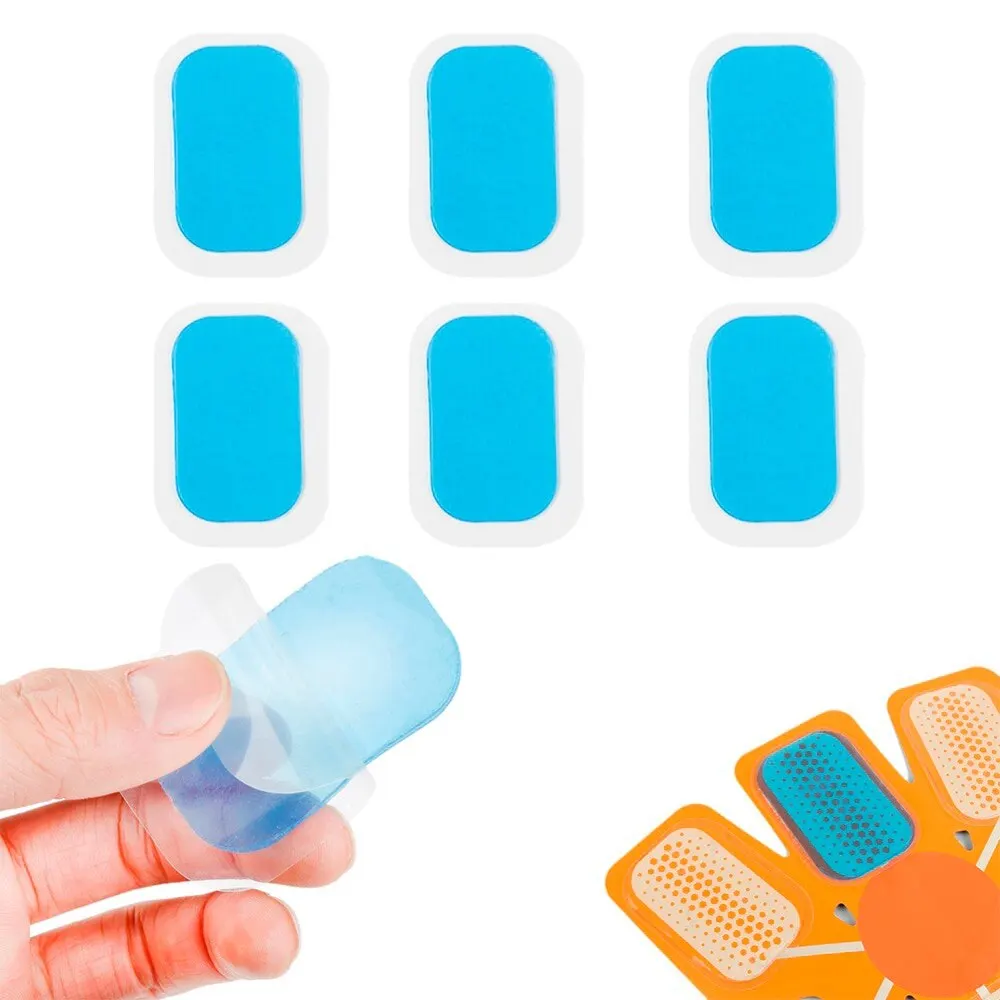 

16 PCS Hydrogel Abdominal Gel Pad Stickers Smart Stimulator Training Gear Muscle Abdominal Exerciser Toning Belt Machine Sticker