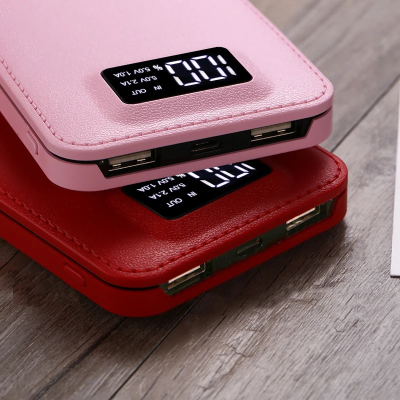 Power Bank 10000mAh External Battery Power Bank 2 USB LCD Power Bank Portable SmartPhone Charger for Samsung for XIAOMI