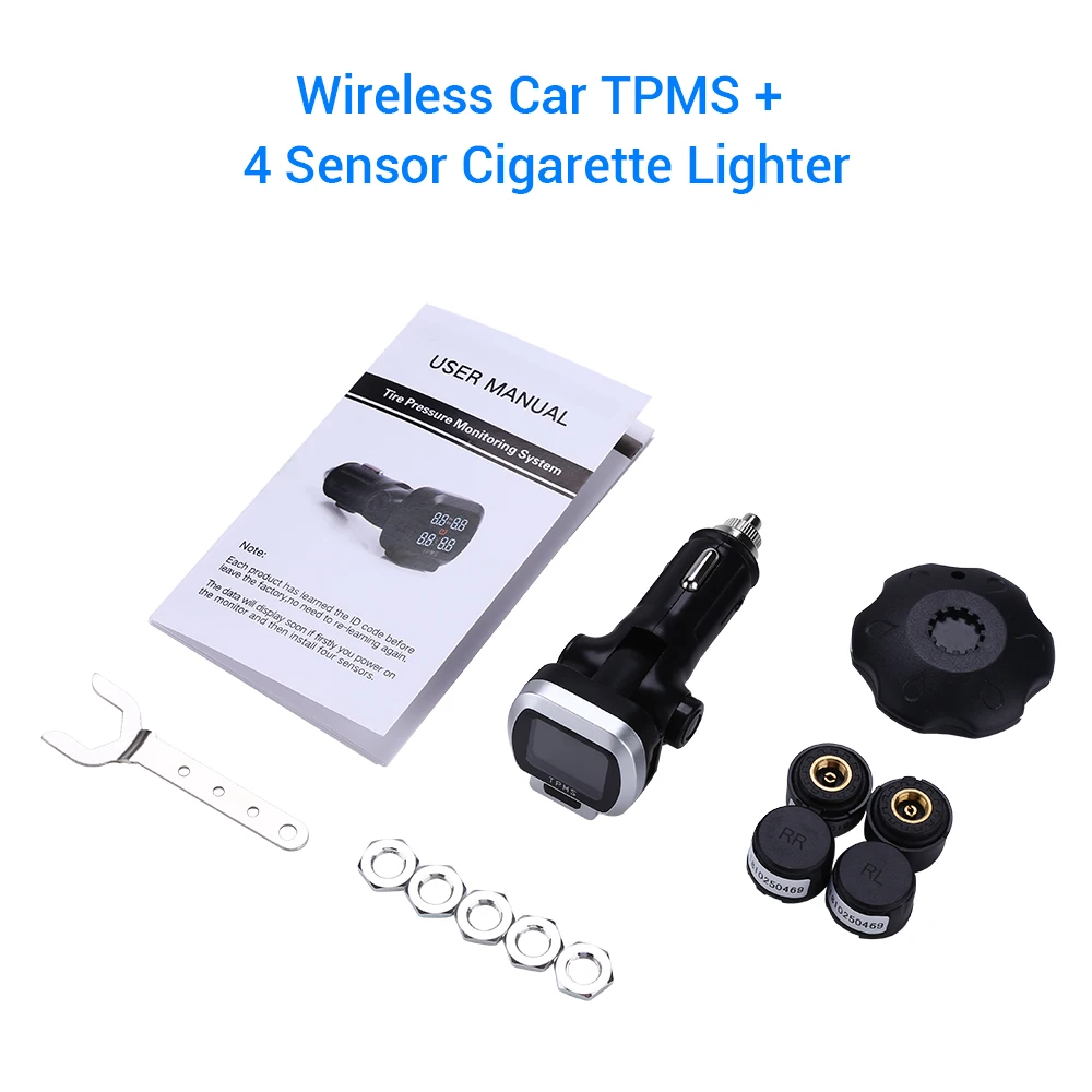 TPMS автомобильная система сигнализации давления в шинах 4 внешний/внутренний