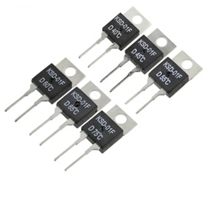 

0C 5 10 15 20 25 35 DegC NC Normally Closed NO Normally Open 1.5A Thermal Switch Temperature Sensor Thermostat KSD-01F JUC-31F