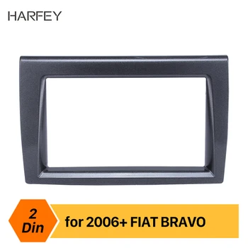 

Harfey 2Din DVD Player Car Radio Panel Fascia Refined Frame Mount Kit for FIAT BRAVO 2006+ Audio Cover In Dash Plate Cover Trim