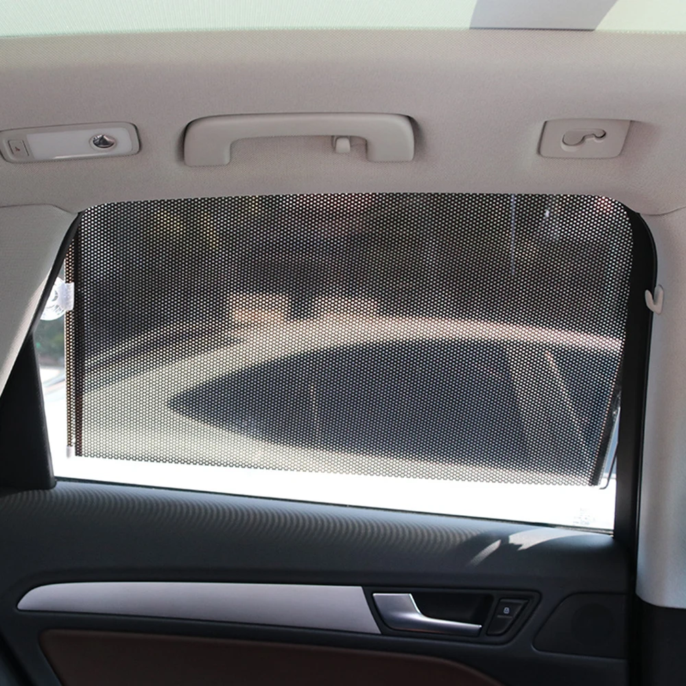 

Car Side Window Sunshade Curtain Sun Visor Blinds Car Curtain Window Roller Shade Blind Protector Auto Sunscreen Roller Blind