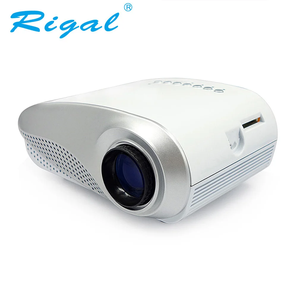 Rigal Projector RD802 Classics LED MINI Projector 50Lumens Beamer for TV Movie Video Home Cinema HDMI USB VGA AV Projetor