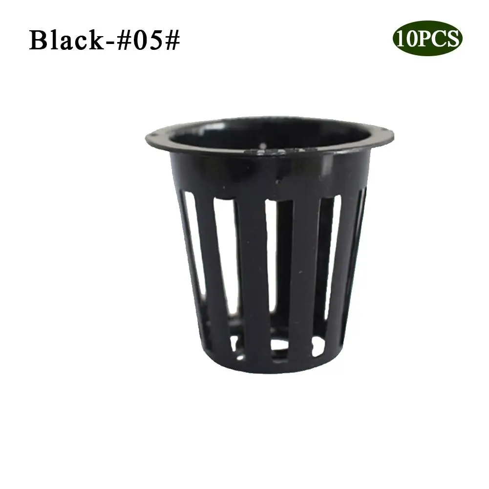 Hydroponic Plant Planting Basket Heavy Duty Mesh Pot Net Cup Basket Hydroponic Aeroponic Plant Grow Garden - Цвет: Black5