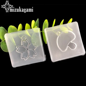 

UV Resin Jewelry Liquid Silicone Mold Cherry Blossom Flowers Mushroom Charms Molds For DIY Intersperse Decorate Making Jewelry