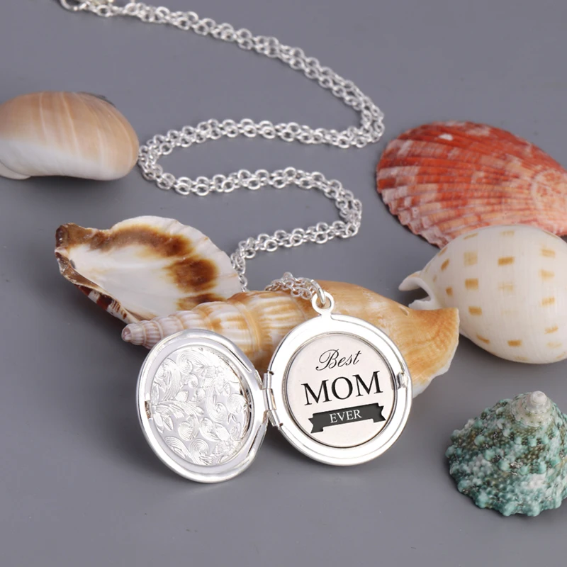 Медальон Best Mom новинка ожерелье Женские Ювелирные изделия памятный подарок кулон