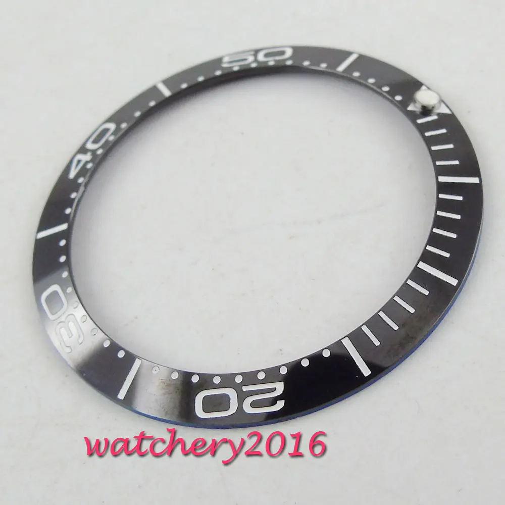 38mm black ceramic bezel White numbers insert for 40mm submariner men's watch 38mm black ceramic bezel White numbers insert for 40mm submariner men's watch