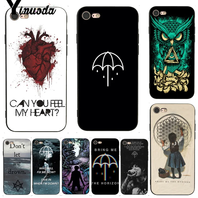 Yinuoda для iphone 7 6 X Чехол Bring Me the Horizon BMTH, аксессуары для телефонов, чехол для iphone 7 6X8 6s Plus 5 XS XR