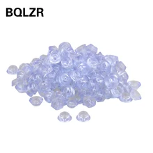 BQLZR 20x8x12mm Transparent Silicone Round Soft Anti-slip Foot Pad for Furniture Feet Chair Cup Table Cabinet