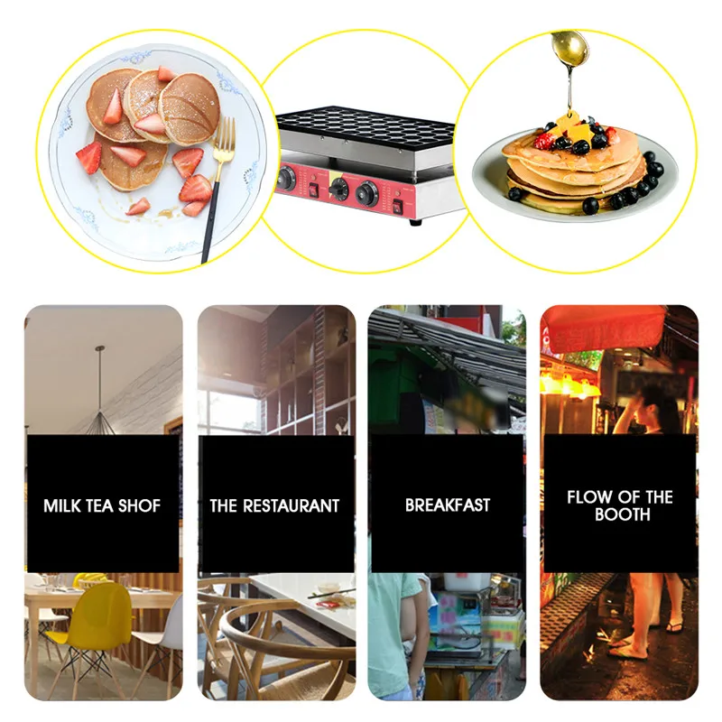 Commercial Electric Non Stick Muffin Waffle Maker Machine Cupcake Making Professional Bread Baking Cooking Tools   USUKEU Plug (2)