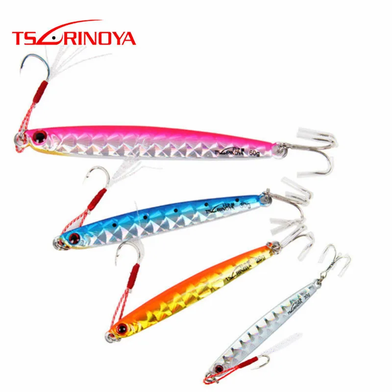TSURINOYA Metal 4 Colors Fake Lure Para Pesca Tackle Jig With 3D Eyes Two Hooks Spoon Souple Peche Wobblers | Спорт и развлечения