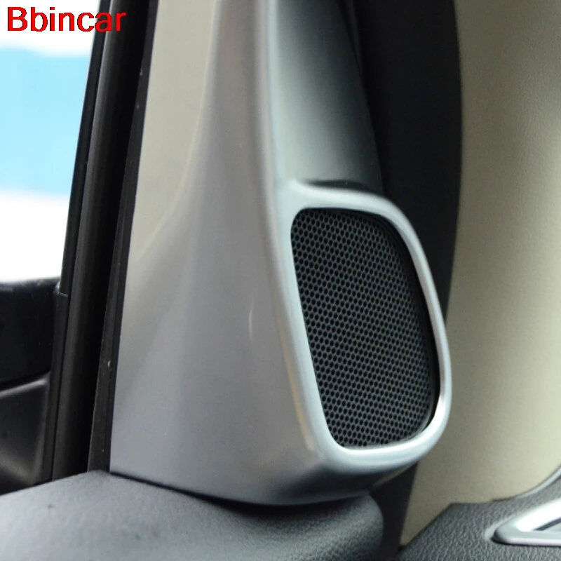 Bbincar ABS Chrome Front A Pillar Door Stereo Speaker Decoration Trim Frame 2pcs For Honda CRV