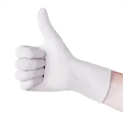 10 шт./упак. сверхпрочные латексные перчатки медицинский стоматолог белые одноразовые перчатки эластичная Электроника, еда, медицинская