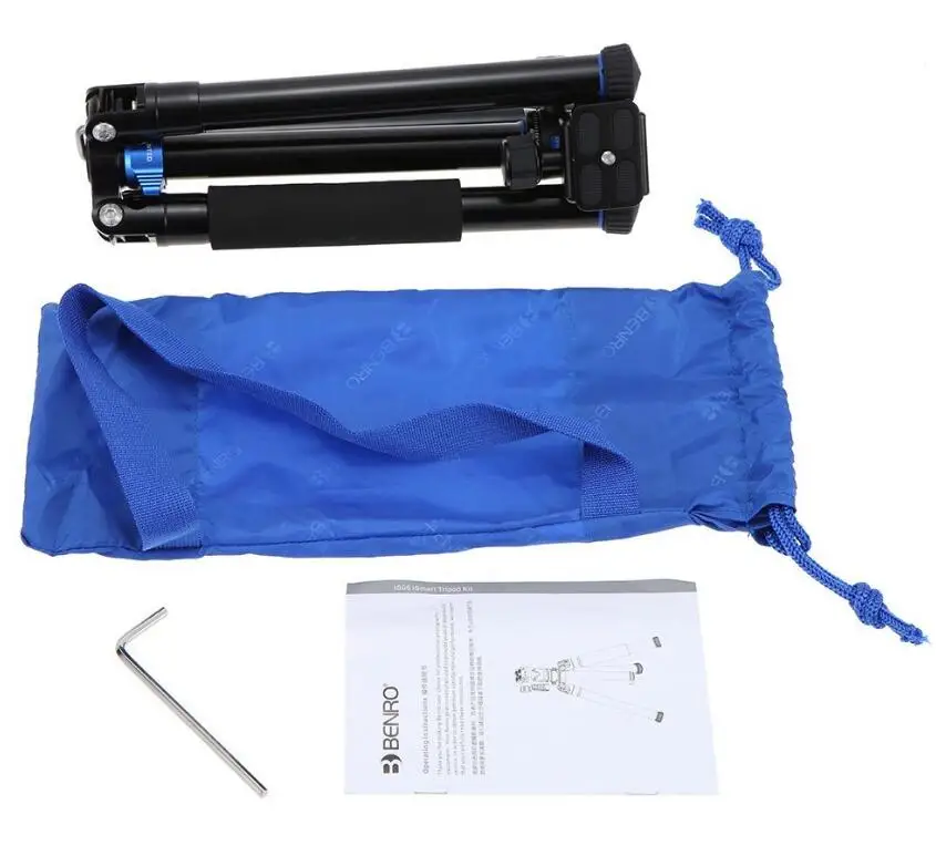  Benro IS05 Portable Light Aluminum Tripod Can Turn to Selfie Stick