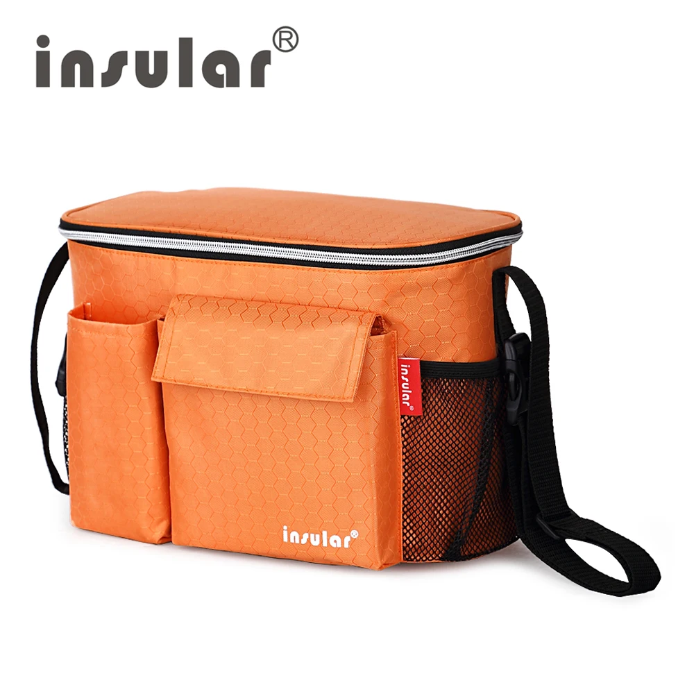 Модная сумка для коляски, термоизоляционные сумки для мам, сумки для детских подгузников, водонепроницаемая сумка для пеленания