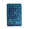 Big Rectangle Stamping Plate Rock SKull Rose Pattern Manicure Halloween Nail Art Stamp template Stencil Tools 9.5*14.5CM D09 3
