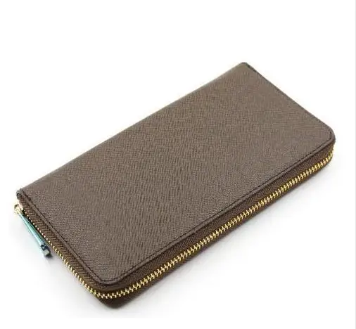 

2019 new fashion real leather wallet zippy wallet with box free shipping