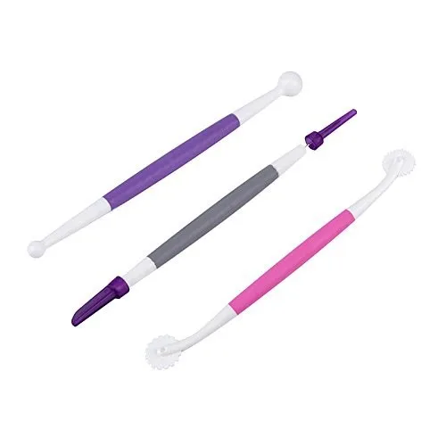 3Pcs/Set Sugarcraft Cake Decorating tools Plastic Confectionery Handle Sculpture Tool Cookie Fondant | Дом и сад