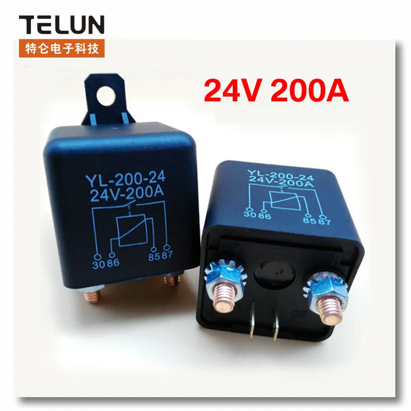 1pcs 24V 200A high power single phase relay car modified total power
